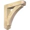 Ekena Millwork Thorton Arts and Crafts Rough Sawn Bracket w/ Offset Brace, Douglas Fir, 6"W x 26"D x 26"H BKT0604X26X26THR03RDF - alternate 1
